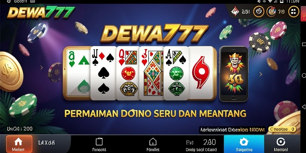 Screenshot gameplay DEWA777 yang menampilkan suasana permainan Domino.