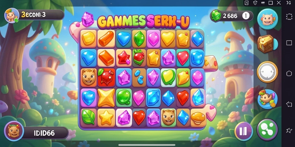 Tampilan gameplay ID66 yang seru dalam kategori Match-3.