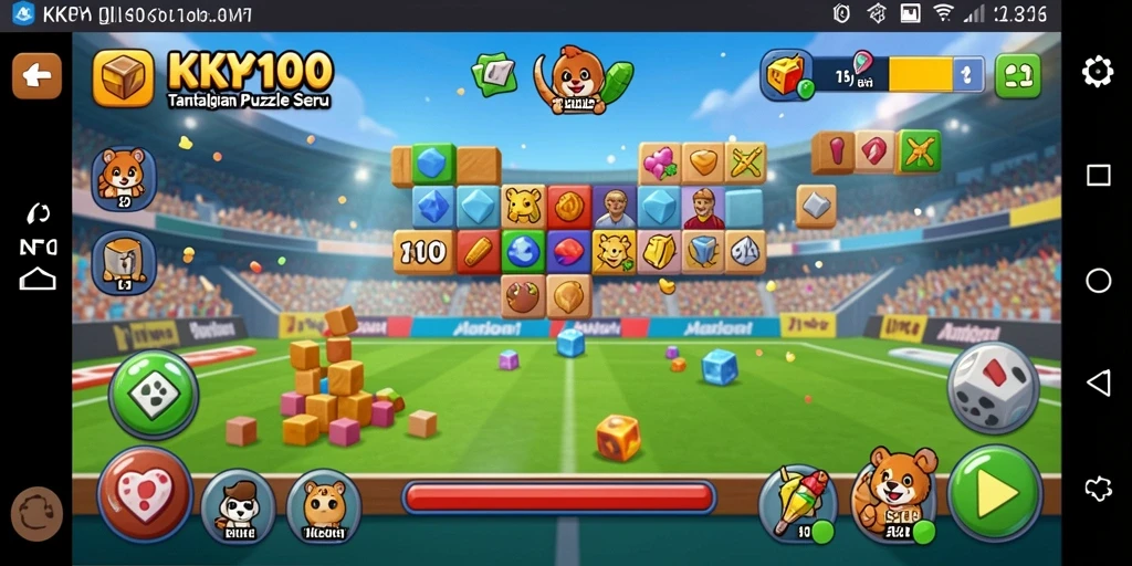 Tampilan gameplay KPK100 yang menantang dan mengasyikkan.