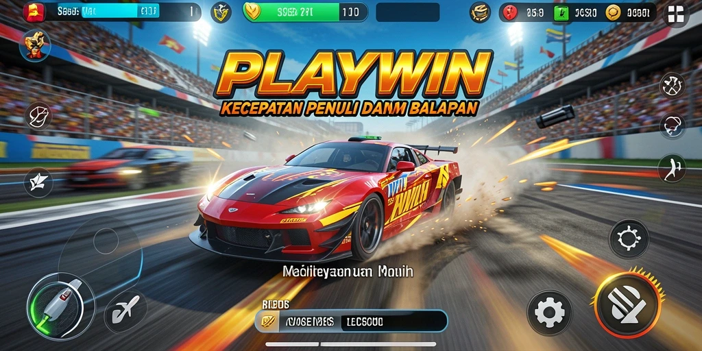 Gameplay balapan yang penuh aksi dan grafis menakjubkan di PLAYWIN.
