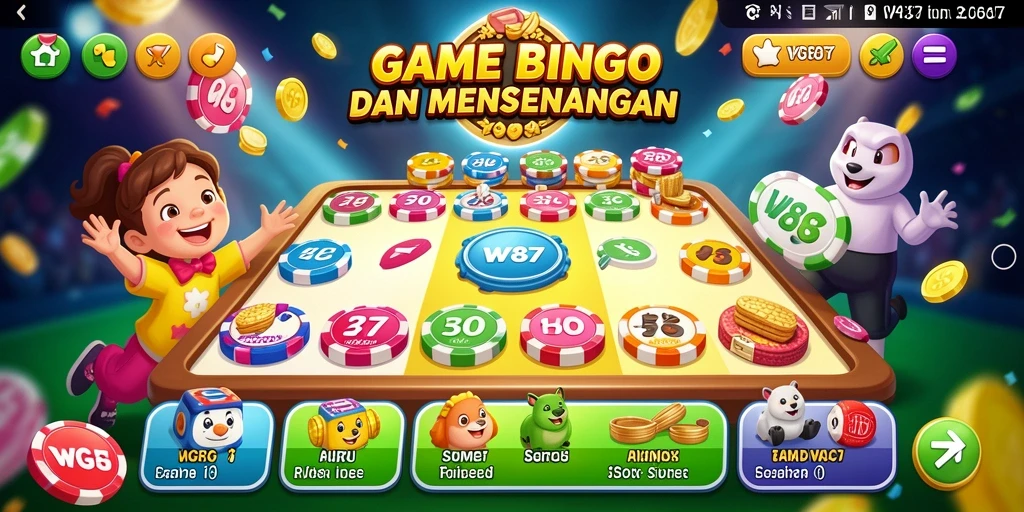 Tampilan menarik dari gameplay WG87 dengan suasana Bingo yang ceria.